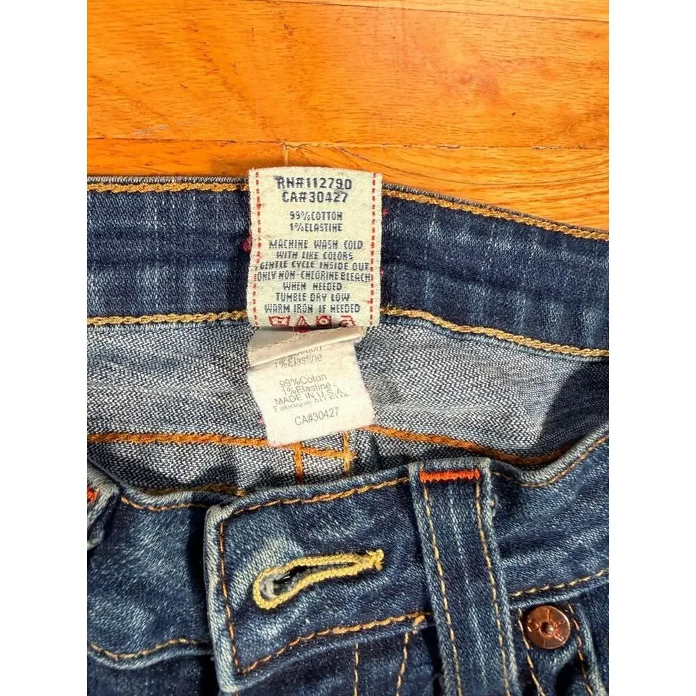 True Religion Brand Jeans Men’s Size 28 Made in USA Dark Wash Horseshoe Denim Y2